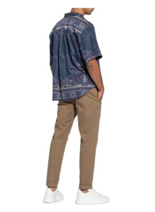 Etro Kurzarm-Hemd Comfort Fit blau