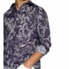 Etro Leinenhemd Regular Fit blau