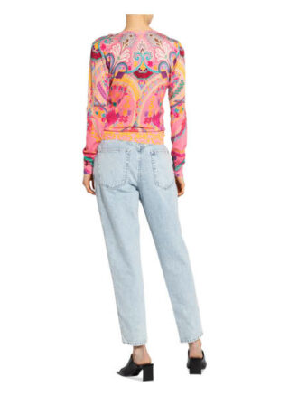 Etro Pullover Aus Seide pink