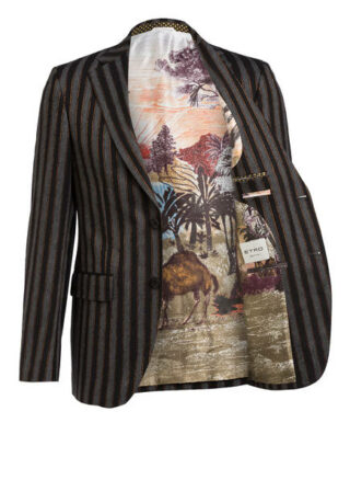 Etro Sakko Slim Fit schwarz