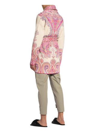 Etro Strickjacke Mit Seide rosa