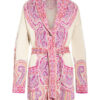 Etro Strickjacke Mit Seide rosa