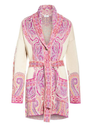 Etro Strickjacke Mit Seide rosa
