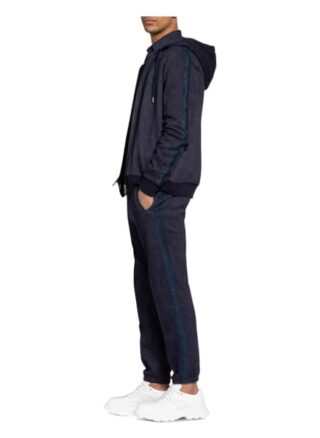 Etro Sweatjacke Mit Galonstreifen blau