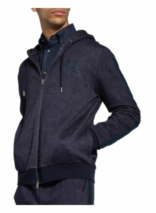 Etro Sweatjacke Mit Galonstreifen blau