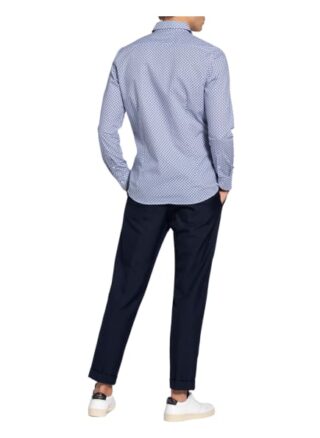 fakts Sebo Casual-Hemd Herren, Blau