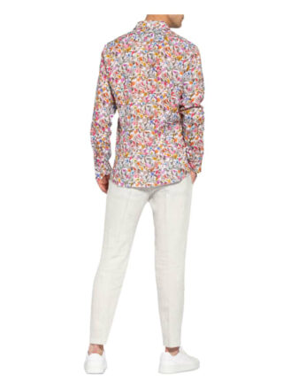 Fakts Leinenhemd Slim Fit weiss