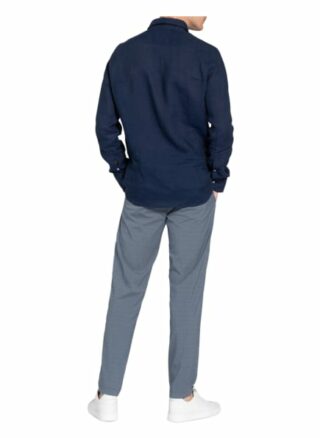fakts Leinenhemd Herren, Blau