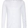 Fedeli Jersey-Hemd Jason Slim Fit weiss