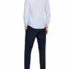 Fedeli Jerseyhemd Steve Slim Fit blau