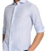 Fedeli Jerseyhemd Steve Slim Fit blau