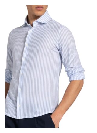 Fedeli Jerseyhemd Steve Slim Fit blau
