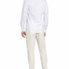 Fil Noir Hemd Fabio Shaped Fit Mit Stehkragen weiss