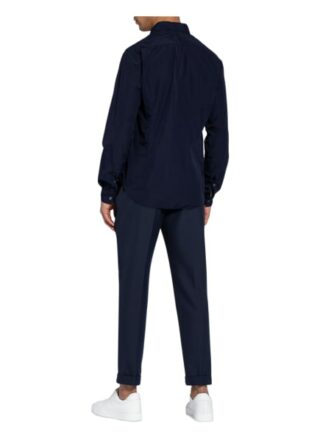 Fil Noir Hemd Giuseppe Shaped Fit blau
