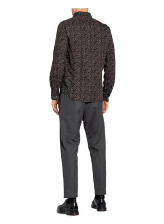 Fil Noir Hemd Roma Shaped Fit rot