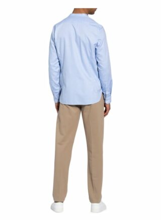 Fil Noir Hemd Royal Oxford Slim Fit Mit Stehkragen blau