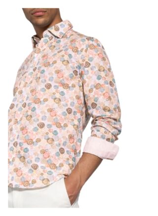 Fil Noir Hemd Treviso Shaped Fit beige