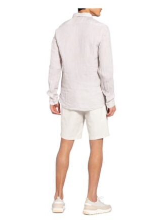 Fil Noir Leinenhemd Shaped Fit beige