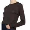 Filippa K Longsleeve Aus Leinen schwarz
