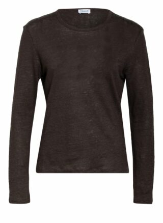 Filippa K Longsleeve Aus Leinen schwarz