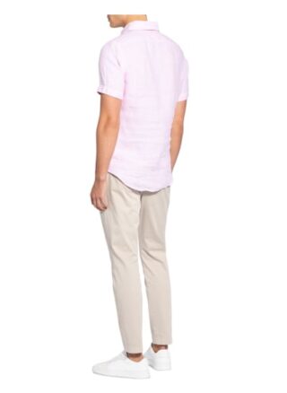 FINAMORE 1925 Tokyo Kurzarm-Hemd Herren, Pink