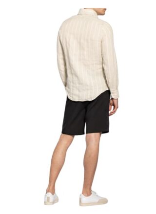 Finamore 1925 Leinenhemd Tokyo Slim Fit beige