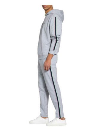 Fire+Ice Hoodie Hector Mit Galonstreifen grau