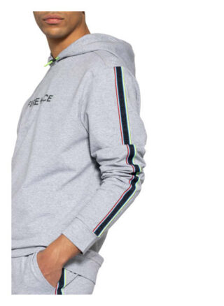 Fire+Ice Hoodie Hector Mit Galonstreifen grau