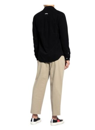 forét Cord-Overshirt Herren, Schwarz