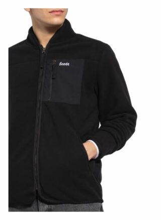 Forét Fleecejacke schwarz