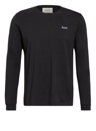 forét Longsleeve Herren, Schwarz