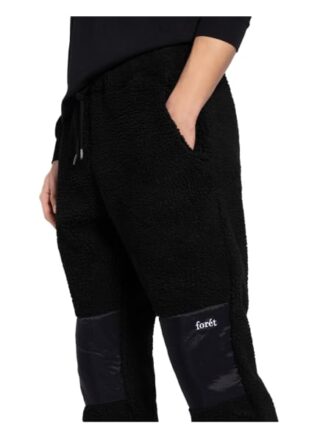 Forét Teddyfell-Hose Im Jogging-Stil schwarz