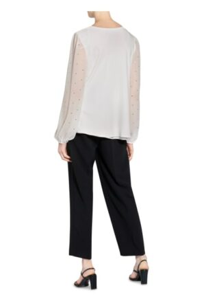 Frank Lyman Blusenshirt Mit Schmucksteinbesatz weiss