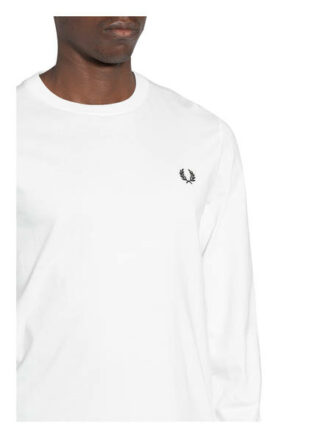 Fred Perry Longsleeve weiss