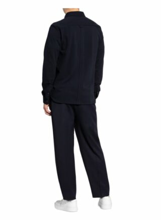 Fred Perry Piqué-Hemd Regular Fit blau