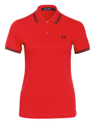 Fred Perry Piqué-Poloshirt rot