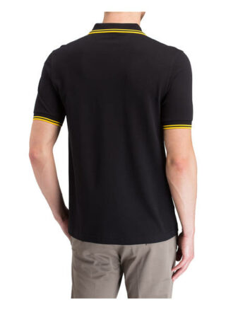 Fred Perry Pique-Poloshirt Herren, Schwarz