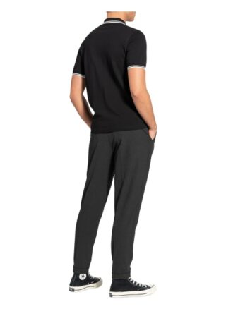 Fred Perry Pique-Poloshirt Herren, Schwarz
