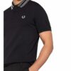 Fred Perry Pique-Poloshirt Herren, Schwarz
