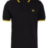 Fred Perry Pique-Poloshirt Herren, Schwarz