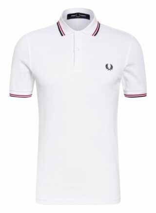 Fred Perry Pique-Poloshirt Herren, Weiß