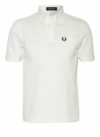Fred Perry Piqué-Poloshirt weiss