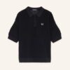 Fred Perry Strick-Poloshirt blau