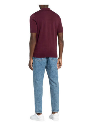 Fred Perry Strick-Poloshirt rot