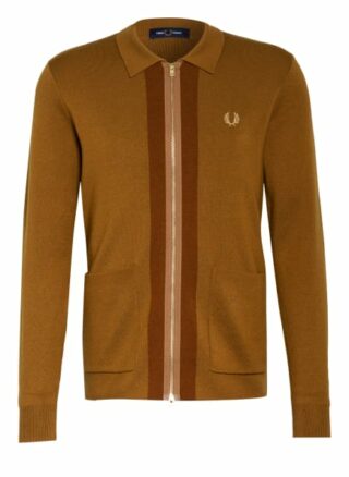 Fred Perry Strickjacke braun