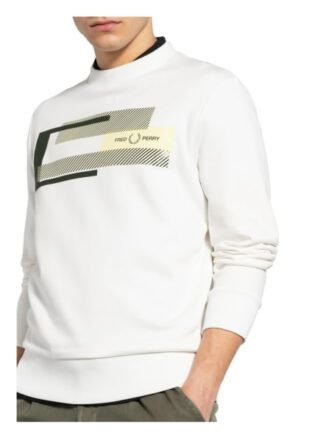 Fred Perry Sweatshirt Herren, Weiß
