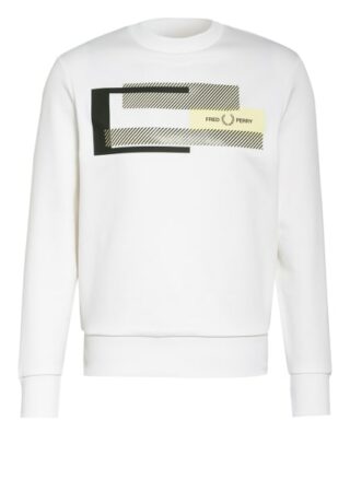 Fred Perry Sweatshirt Herren, Weiß