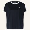 Fred Perry T-Shirt Mit Galonstreifen blau
