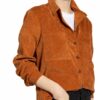 Freequent Overshirt Aus Cord braun