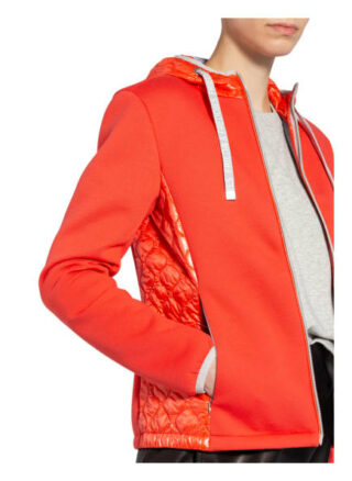 Frieda&Freddies Sweatjacke Mit Steppeinsatz orange